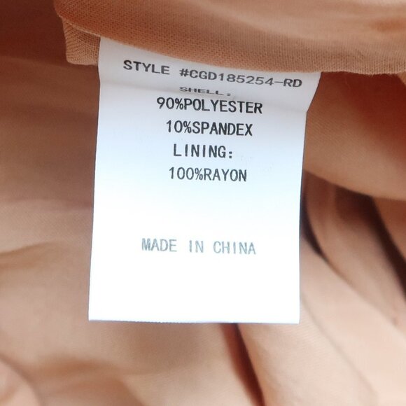 CODE X MODE Sleeveless Gingham Plaid Ruched Button Front Summer Mini Dress XS - Picture 9 of 11